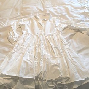 Oak and fort tiered shirt dress